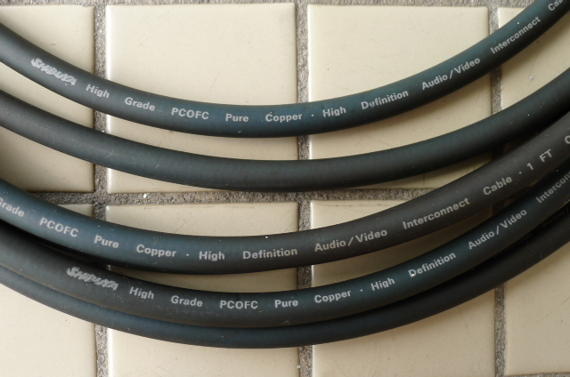 SHIBUYA PCOFC Pure Copper interconnects - 3 Pairs (Used) SOLD P1090748