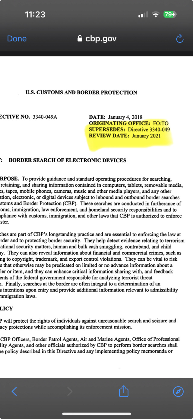 The Border Patrol Can "Search" Your Electronic Devices at the Border Img_2412