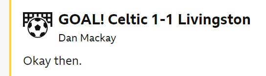 Celtic v Livi (Scottish Cup Quarter Final) Screen19