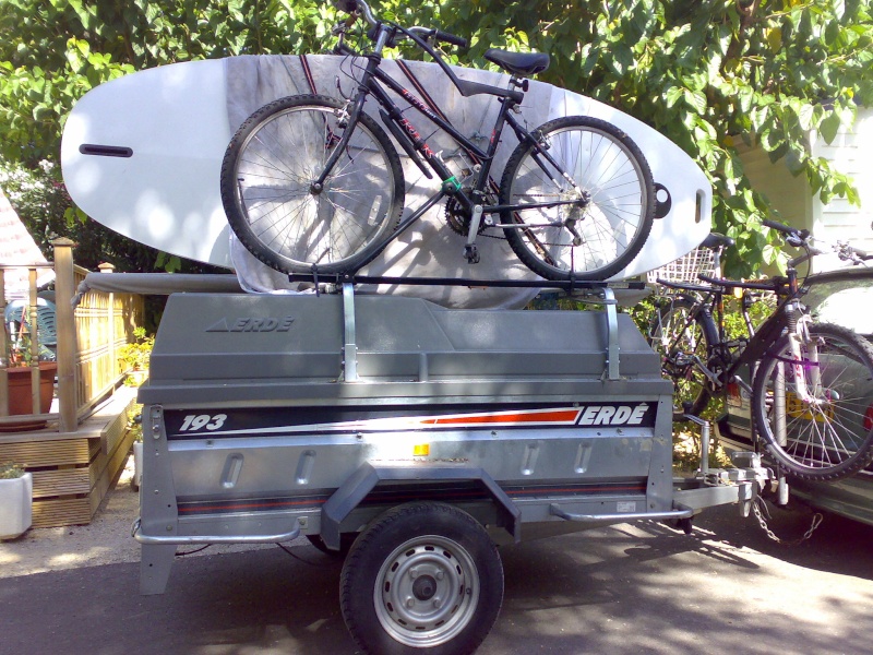 Brenderup Camping Trailer with Bike Rack 06082010