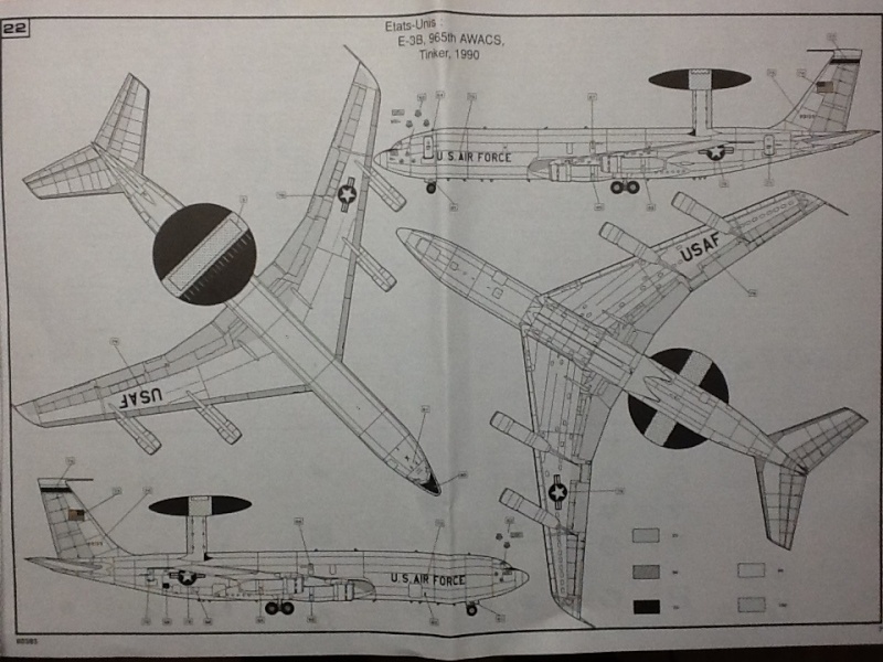 BOEING AWACS E 3B 1/72ème Ref 80383 Helle446