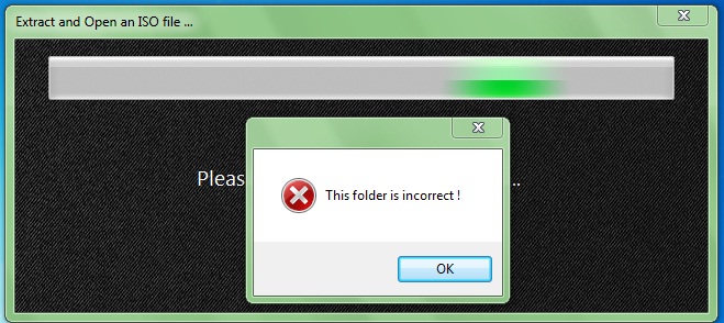 [SOLVED] error: This folder is incorrect!  Error10