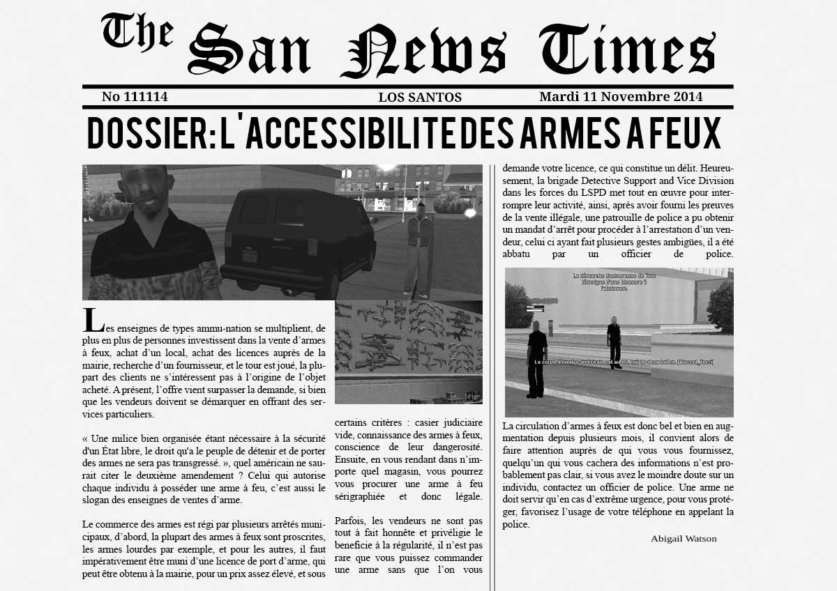 The San News Times | Dossier: l'accessibilité des armes à feux Journa10