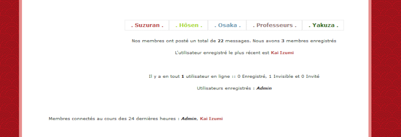 Code "qui est en ligne"