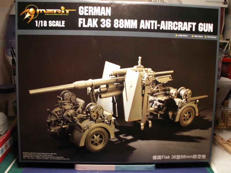 German flak 36 88mm de Merit échelle 1:18 01711