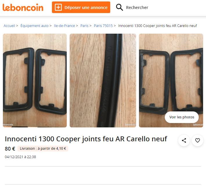 [LBC] Joints feux arrières CARELLO Captur11