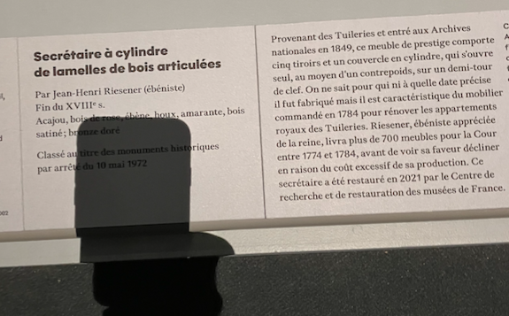 Expo. Archives nationales. La famille royale aux Tuileries. Capt1807