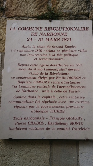 150 éme anniversaire de la commune de Paris mais aussi des autres communes Narbon10