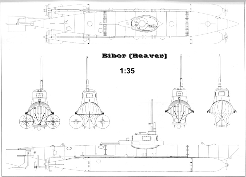 Recherche de plans de mini sous-marins allemands : Neger, Molch, Marder, Biber 7cae0a10