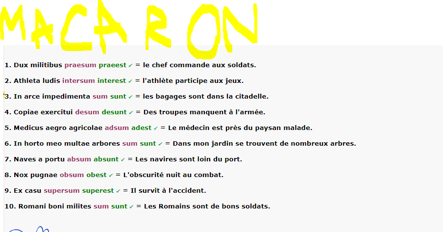 Conjugaison en latin du verbe Etre (et de ses composés) - Page 8 Captur37