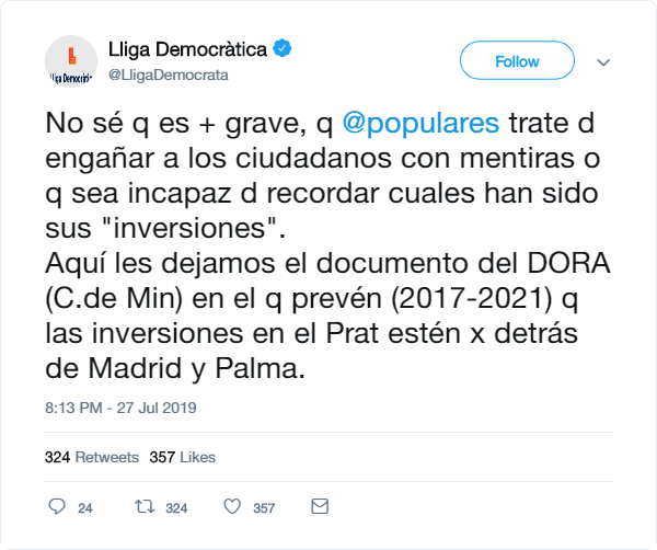 @LligaDemocrata | Twitter oficial de la Lliga Democràtica Tuit_p12