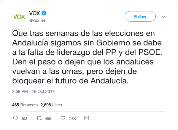 VOX | Redes Sociales Tweet11