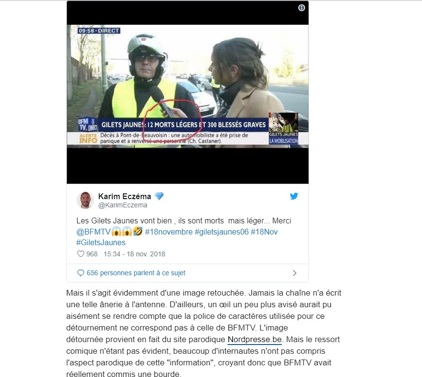 Fake diffusée par les gilets jaunes Fake_610