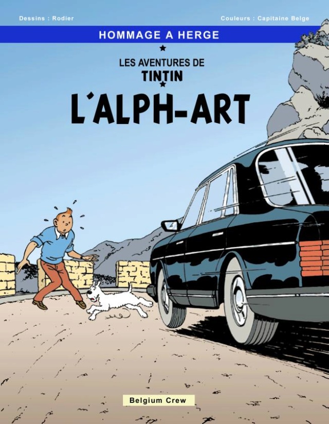 TINTIN ET L'ALPH-ART (YVES RODIER) Coverc11