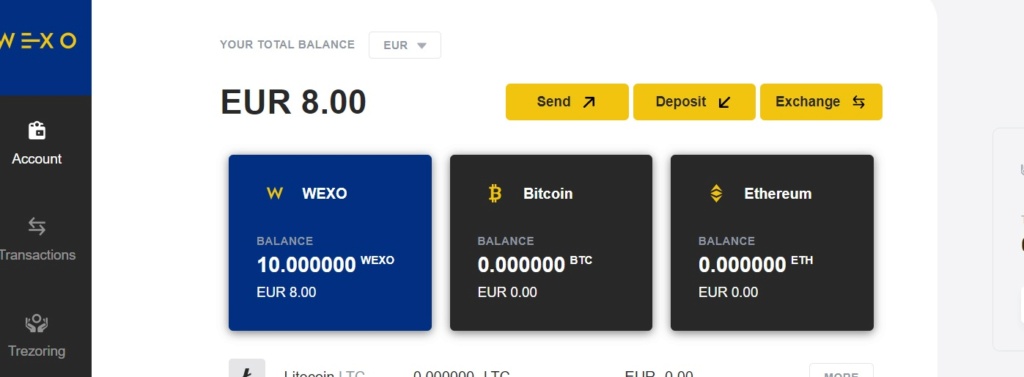 WEXO 8 euro za KYC Waxo10