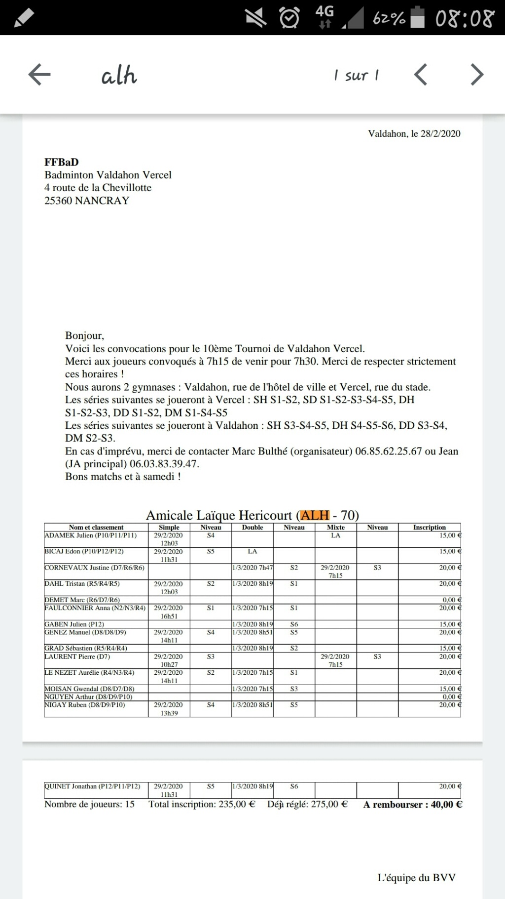 10ème Tournoi de Valdahon Vercel 29/02-Insc.ALH 09/02 Screen10