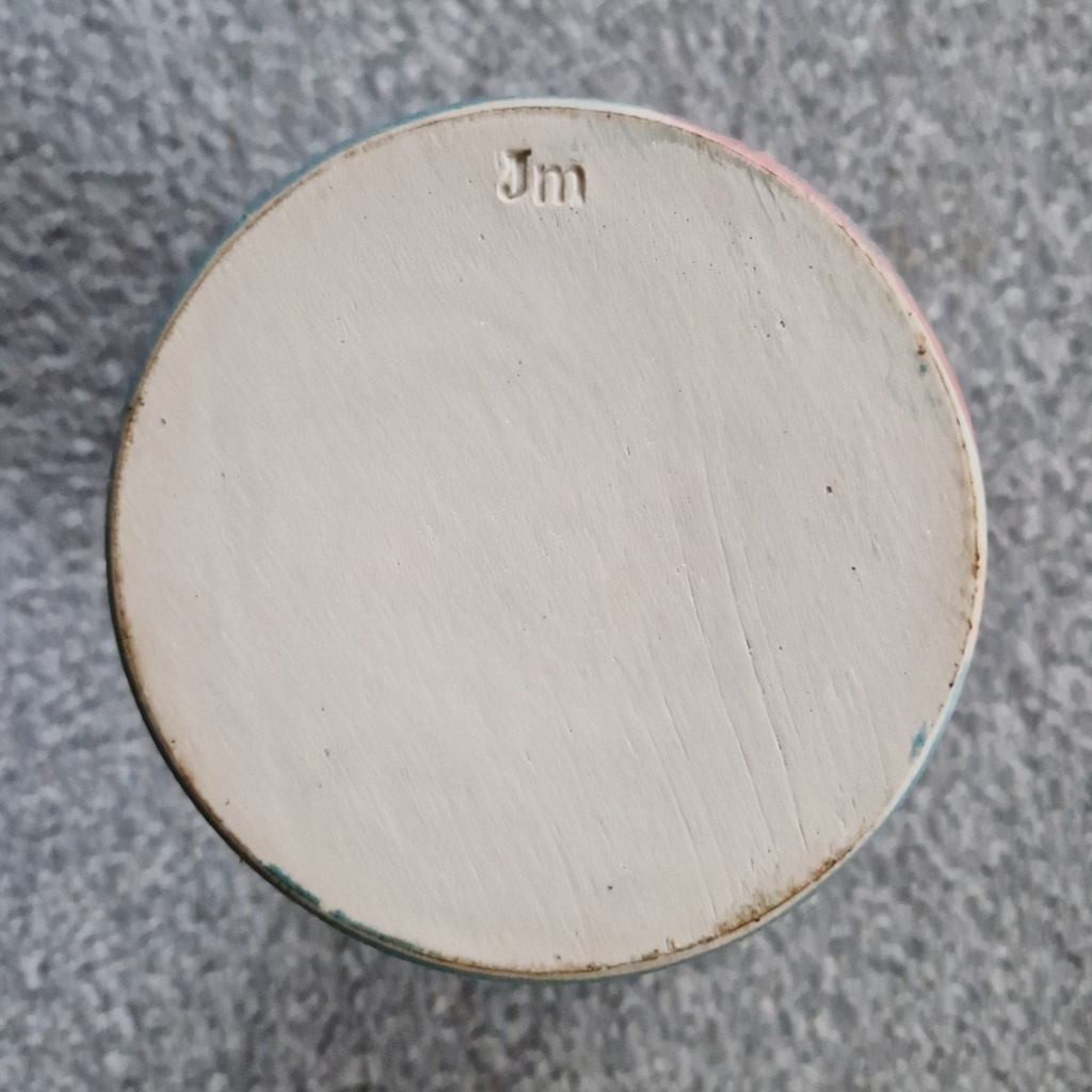 ID studio pottery vase JM mark 20240111