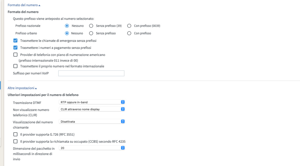 Registrazione VOIP Windtre (ex Infostrada) su Fritzbox 7530 Scherm10