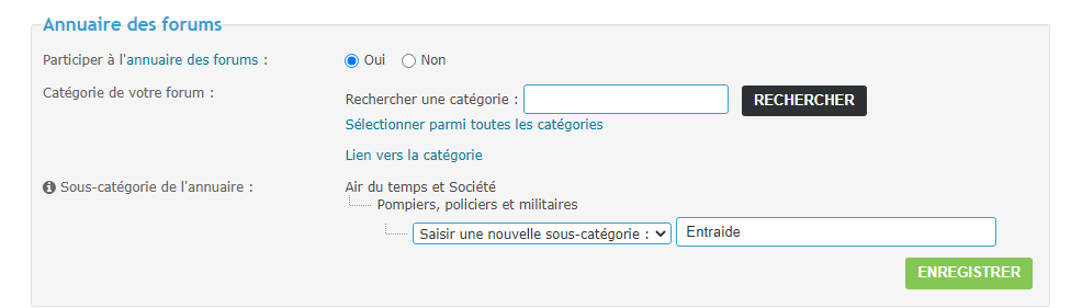 Je n'arrive pas à trouvé une catégorie pour mon forum Captur12