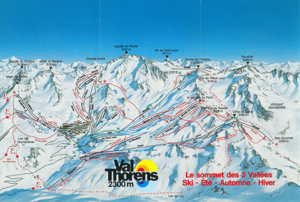 Ski d'été à Val Thorens et histoire de la station Plan_d12