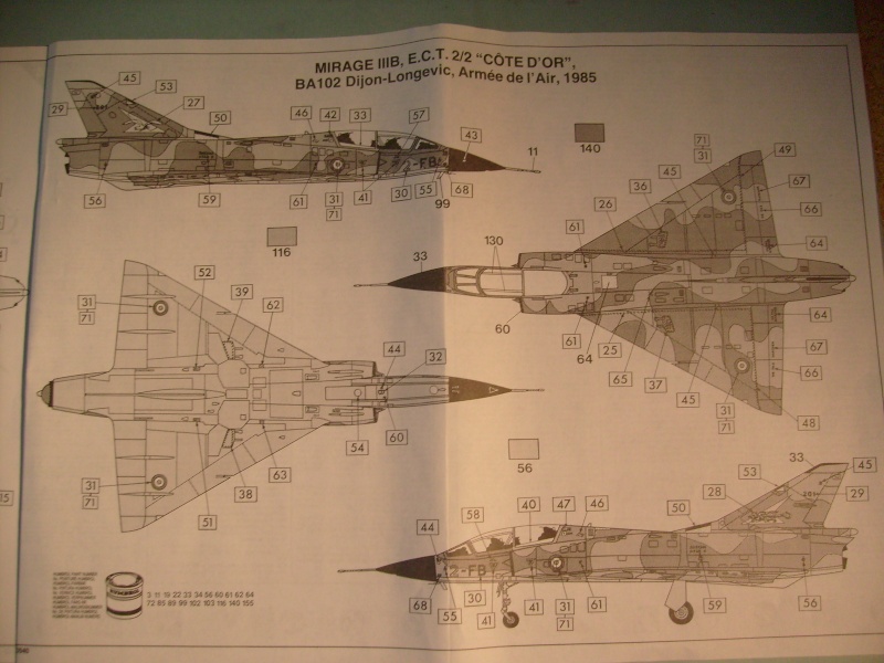 DASSAULT MIRAGE III C & B 1/48ème Réf 80540 S7303120