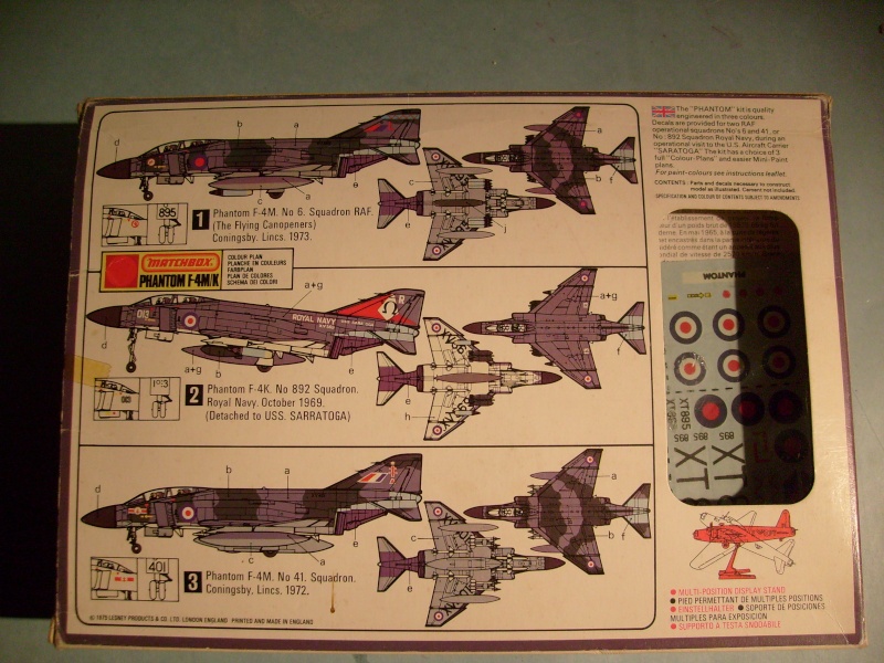 [MATCHBOX] McDONNEL F4 M/K PHANTOM 1/72ème Réf PK404 S7303486