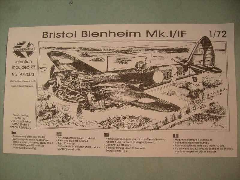 [COOPERATIVA] BRISTOL BLENHEIM Mk I/IF 1/72ème Réf R72003 S7304367