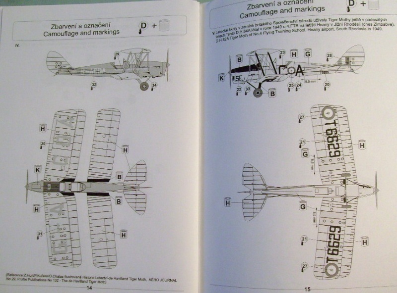 [PAVLA] De HAVILLAND D.H. 82A TIGER MOTH 1/72ème Réf 7251 S7307540