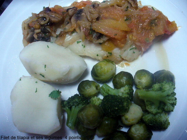 Filets de tilapia sauce aux légumes à ma façon 4 flexi points P1110916