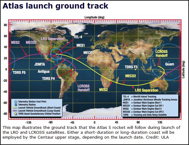 Lancement Atlas V / LRO & LCROSS (18/06/2009) - Page 2 Captur18