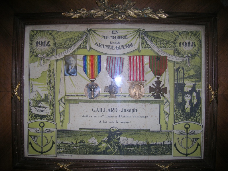 Les diplomes et médailles en memoire de la grande guerre - Page 2 Colle157