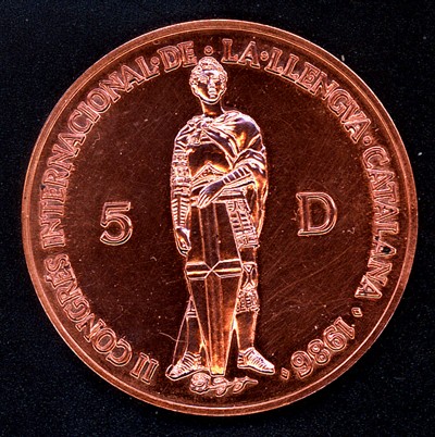 Principado de Andorra, 5 diners, 1986. Andorr11