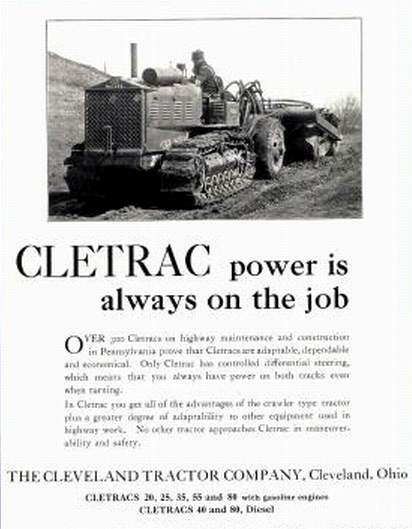 CLETRAC - CLETRAC la chenille américaine 7410