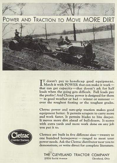 CLETRAC - CLETRAC la chenille américaine 8010