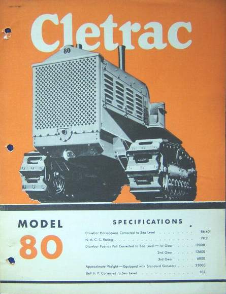 CLETRAC la chenille américaine 8210