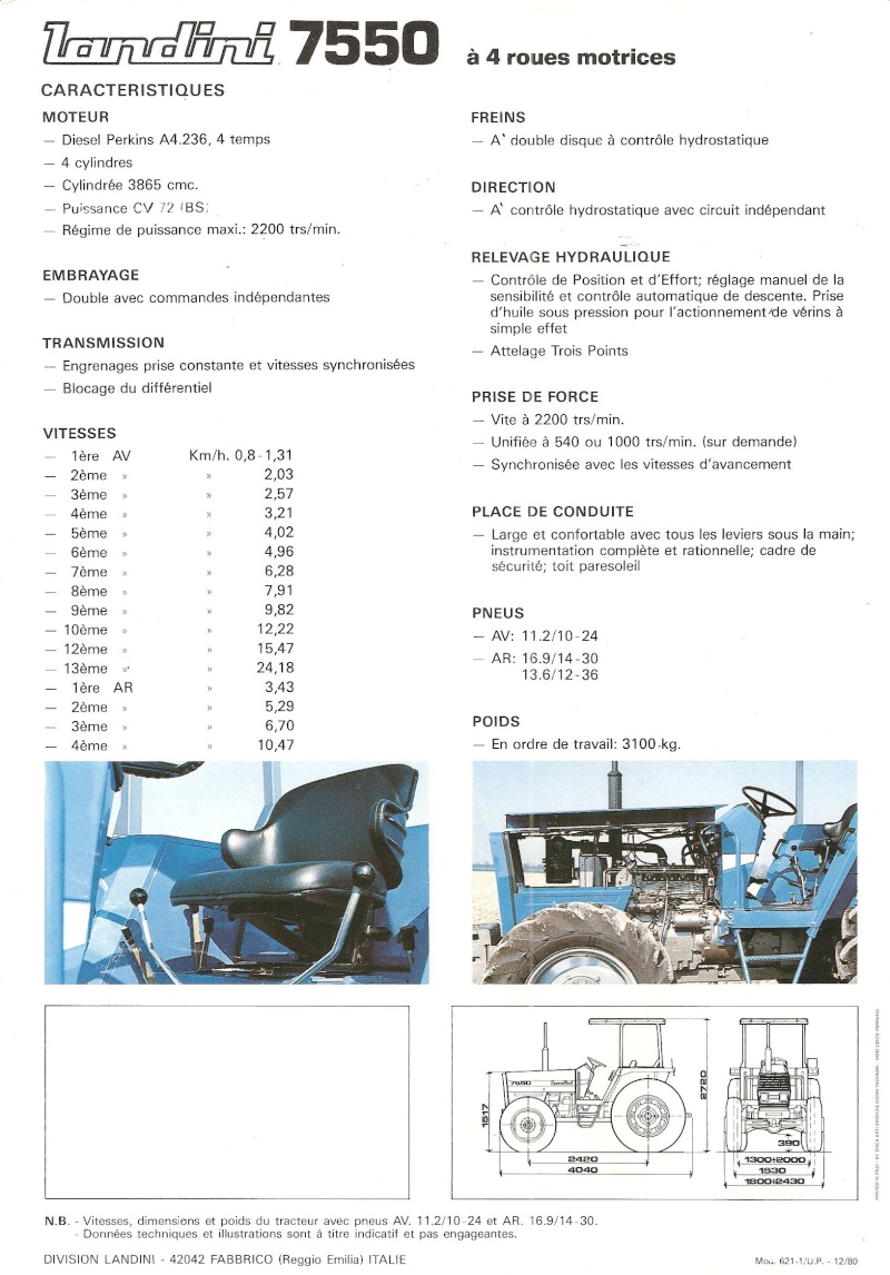 landini - LANDINI : le bleu Italien  depuis 1884 Landin51