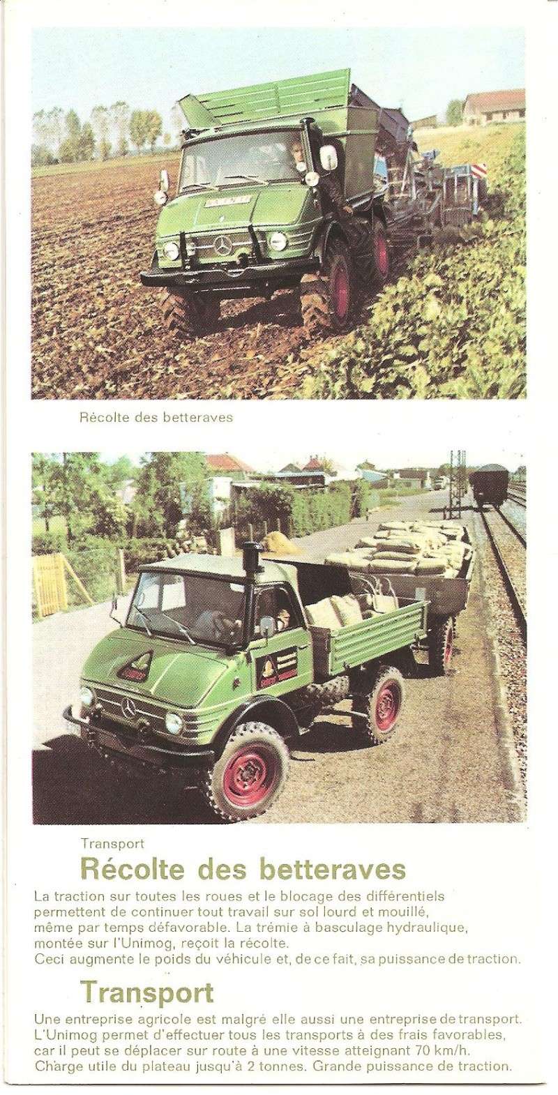 unimog - UNIMOG de Mercédès : c'est aussi un tracteur agricole! Pub_un13