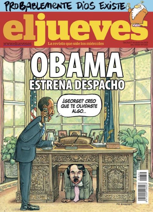 Última portada de la revista "El Jueves" Obama-10