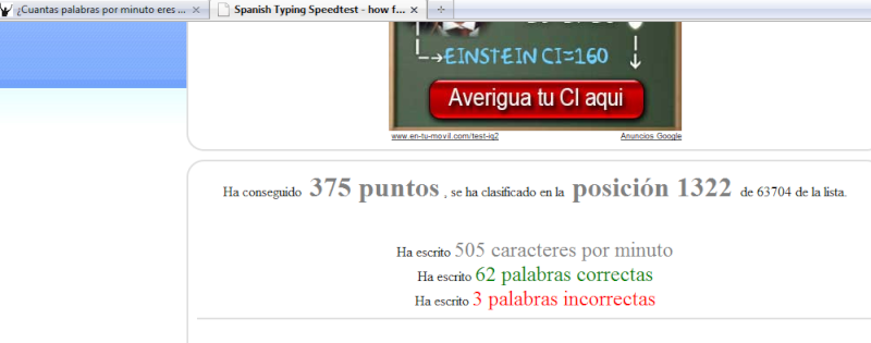 ¿Cuantas palabras por minuto eres capaz de teclear? Sin_ta10