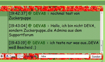 CHAT! Abwesenheitsnotiz wird nicht mehr angenommen..bleibt unsichtbar Deva110