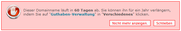 Wieso kann ein anderer meine Adresse aufkaufen? Domain10