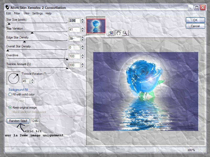 Tuto scintillement simple "" xenofex 2 ""(animé) Rose_b11
