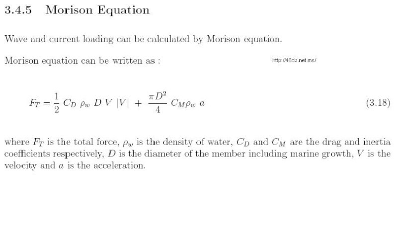 Morison Equation Moriso10