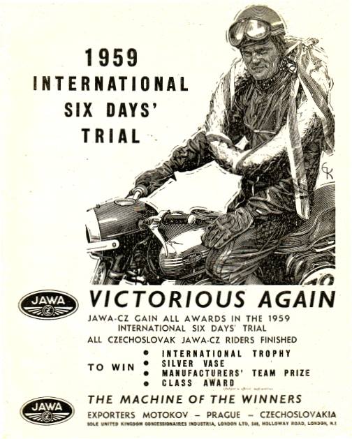 International 1959 six days'  trial ed altre... Jawa-c11