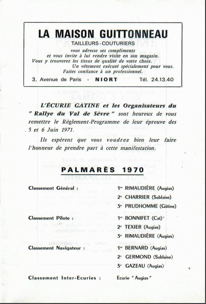 Les Années 1970, années "Rimaudière" Palmar10