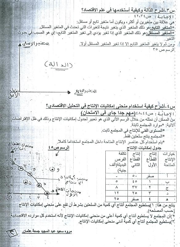 المراجعة النهائية لمادة تحليل  الاقتصادي 2009 210