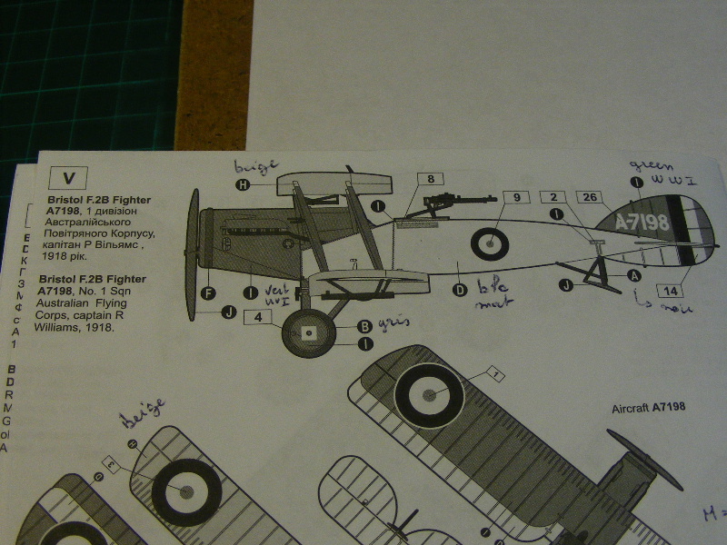 Bristol F2B - RODEN 1/72ème Plan210