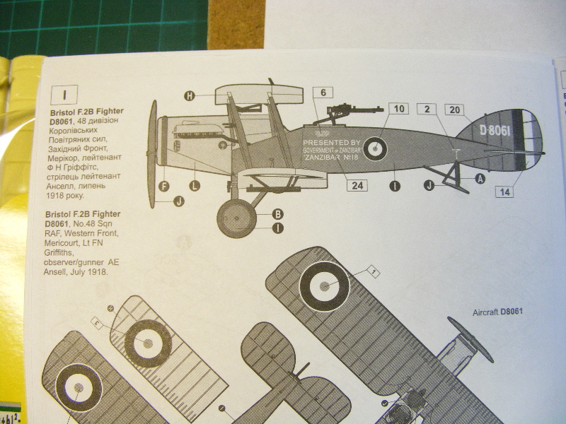 Bristol F2B - RODEN 1/72ème Plan610