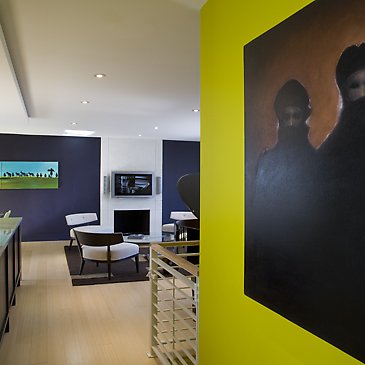 Peintures pour hall d'entrée avec vide sur hall Charal11