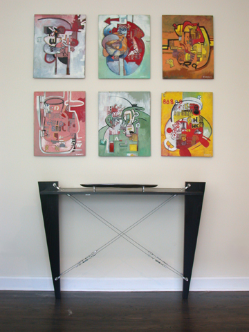 Peintures pour hall d'entrée avec vide sur hall Corred10